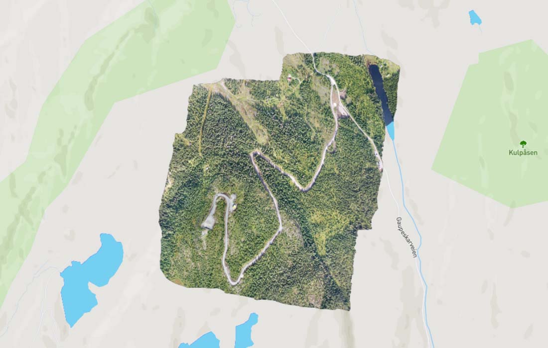 Flyfoto av Gyrihaugen Flyfoto av Gyrihaugen