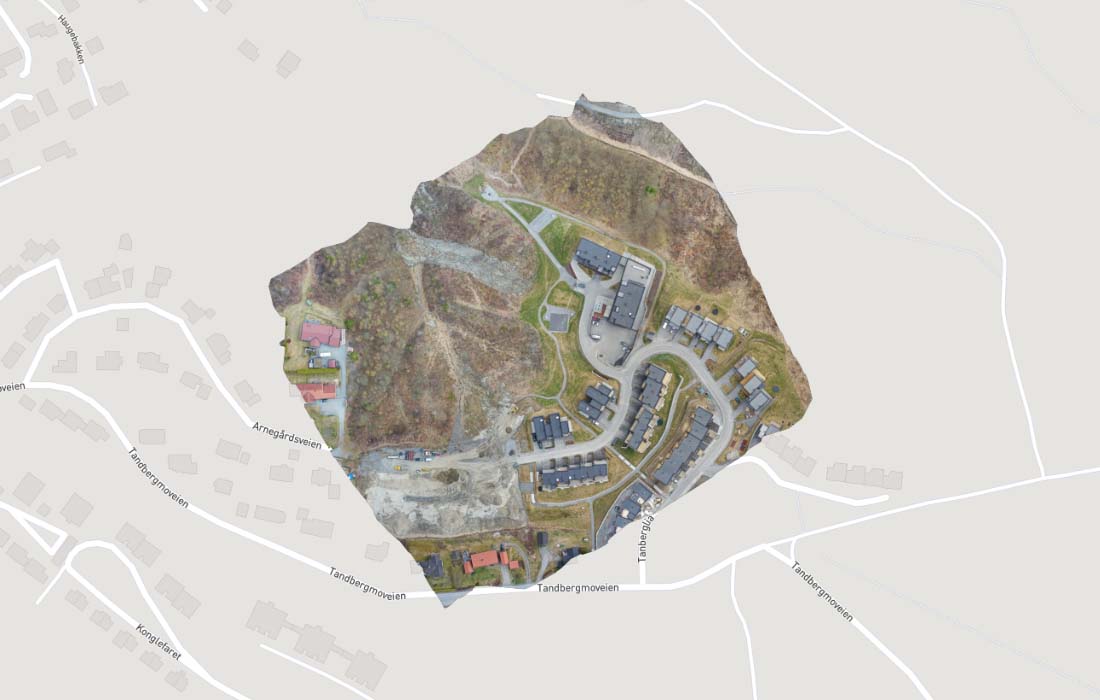 Flyfoto av Tanberglia Flyfoto av Tanberglia