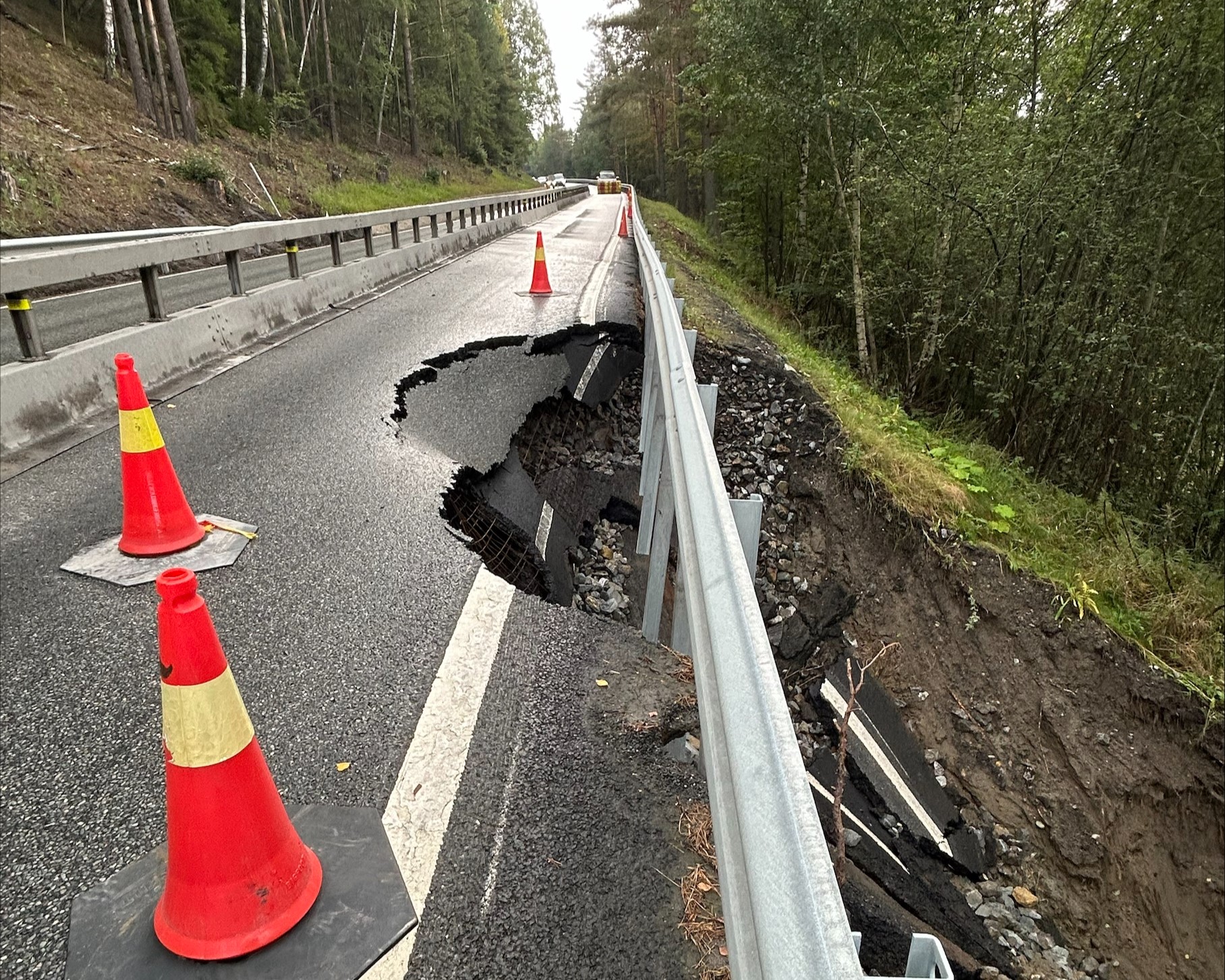 Bildet viser rasstedet ved E16 Eggemoen