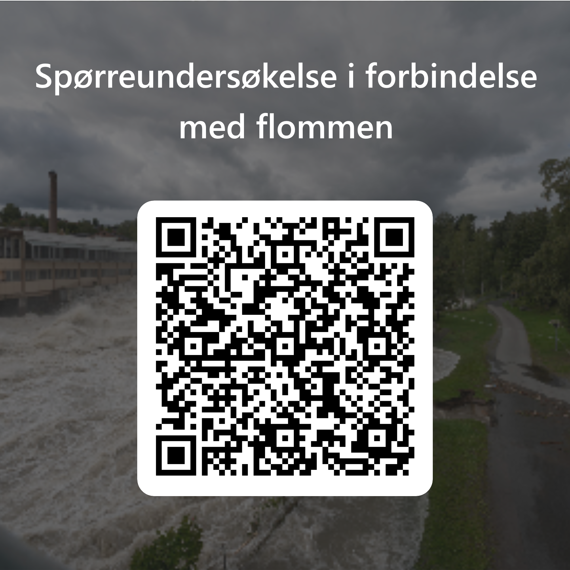 Bilet viser en QR-kode til undersøkelsen