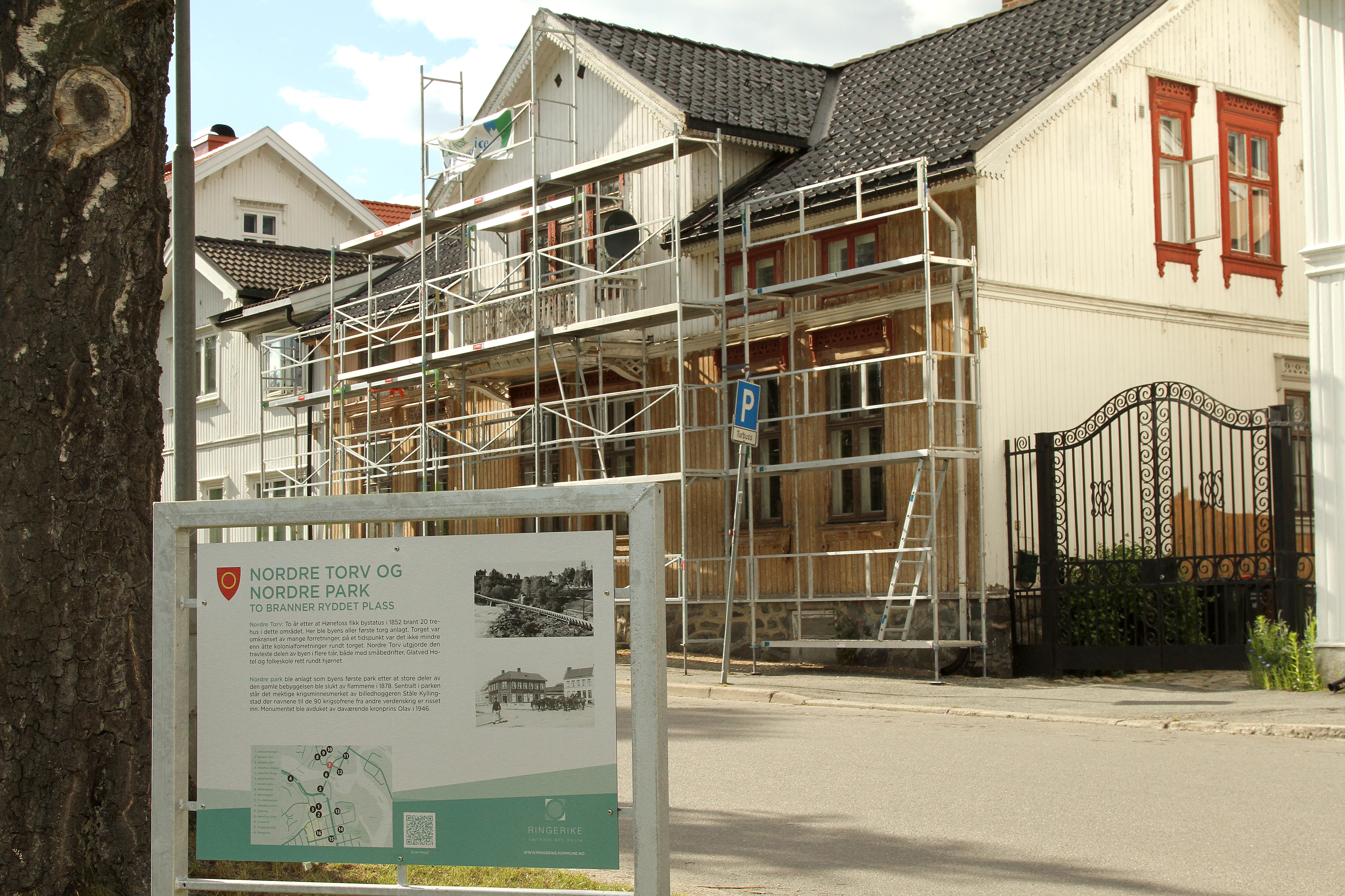 Skilt 7 Nordre torv og park. Foto: Dag Fekjær Johansen